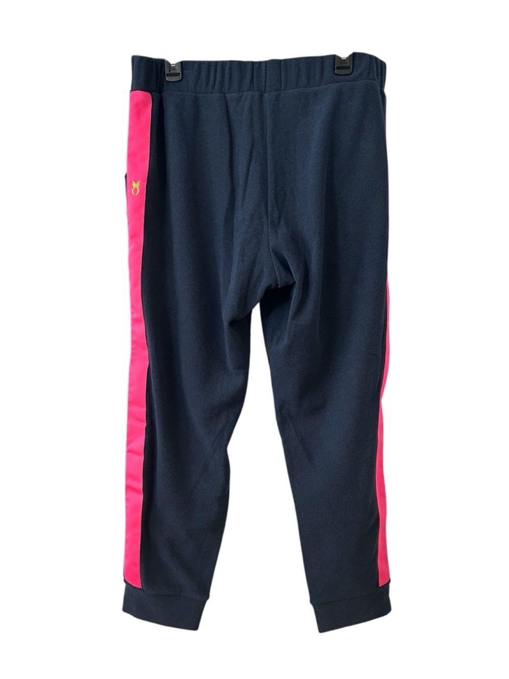 Dudley Stephens Jay Jogger Women’s XL Navy Sweatpants Pink Stripe Sustainable